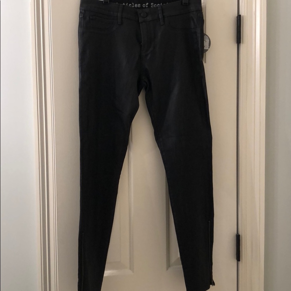 Brand new Black coated jeans